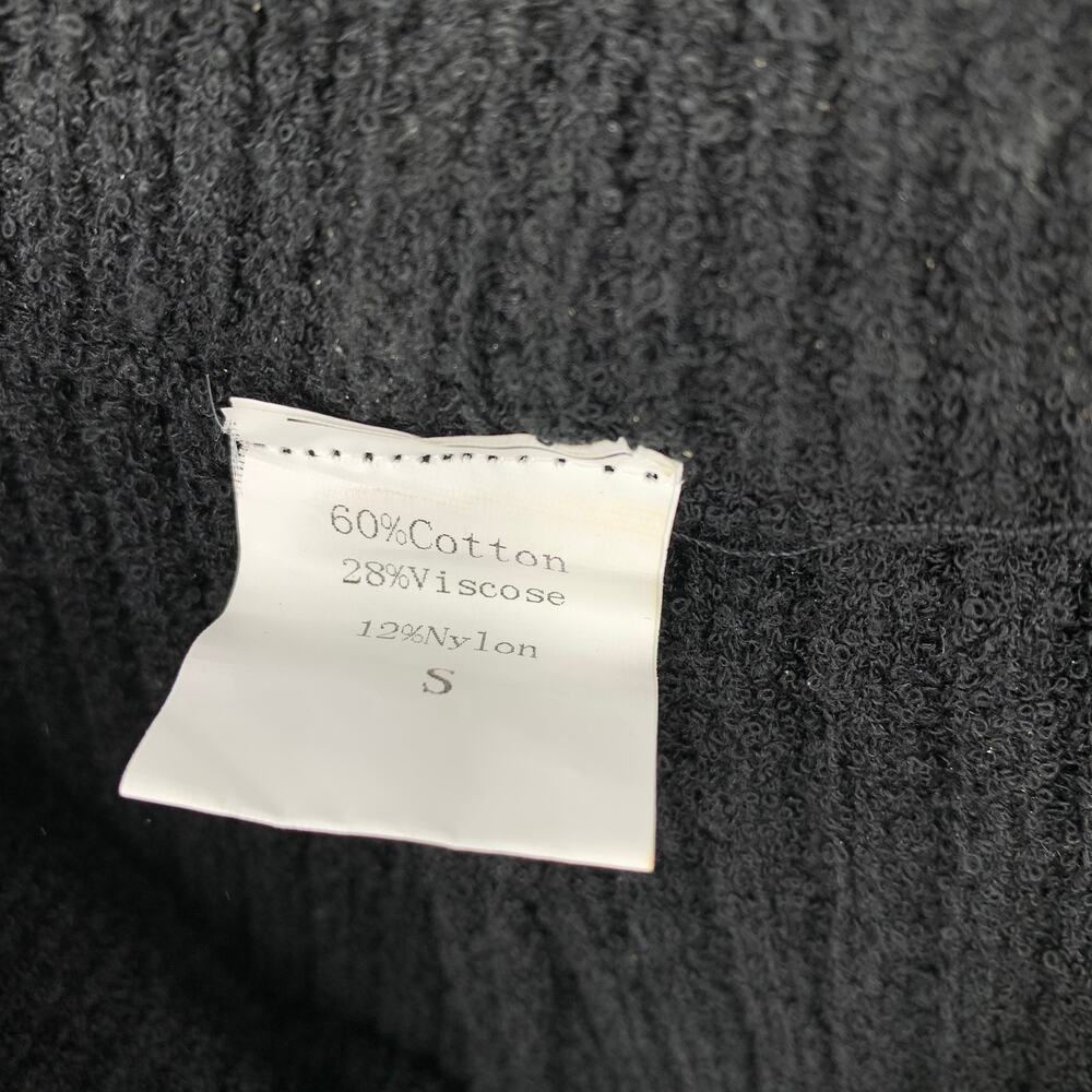 Unbranded Ribbed Knit Shorts Womens Size Small Pull On Waist Black - Picture 5 of 5